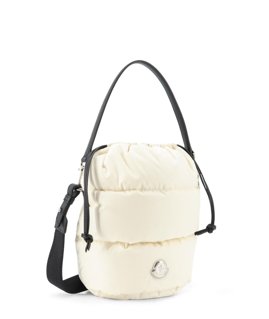 MONCLER Белая синтетическая сумка тоут, фото 3