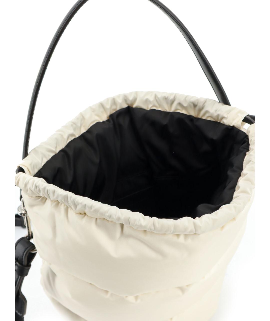 MONCLER Белая синтетическая сумка тоут, фото 4