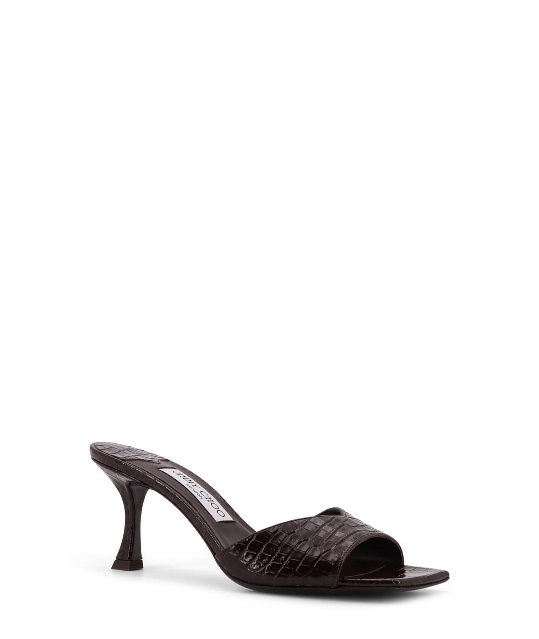 JIMMY CHOO Коричневые мюли, фото 2