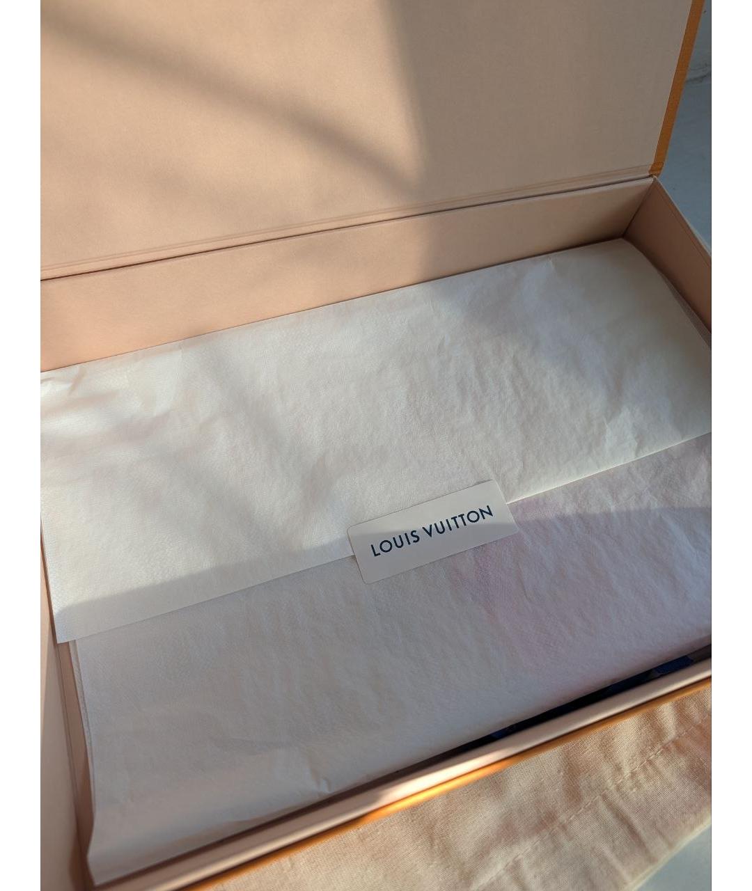 LOUIS VUITTON Розовый шелковый платок, фото 9