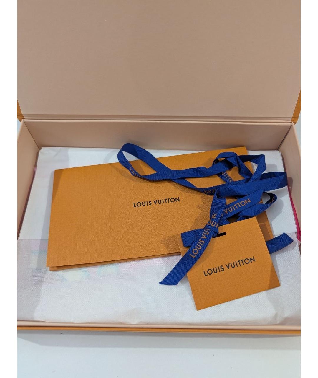 LOUIS VUITTON Розовый шелковый платок, фото 5