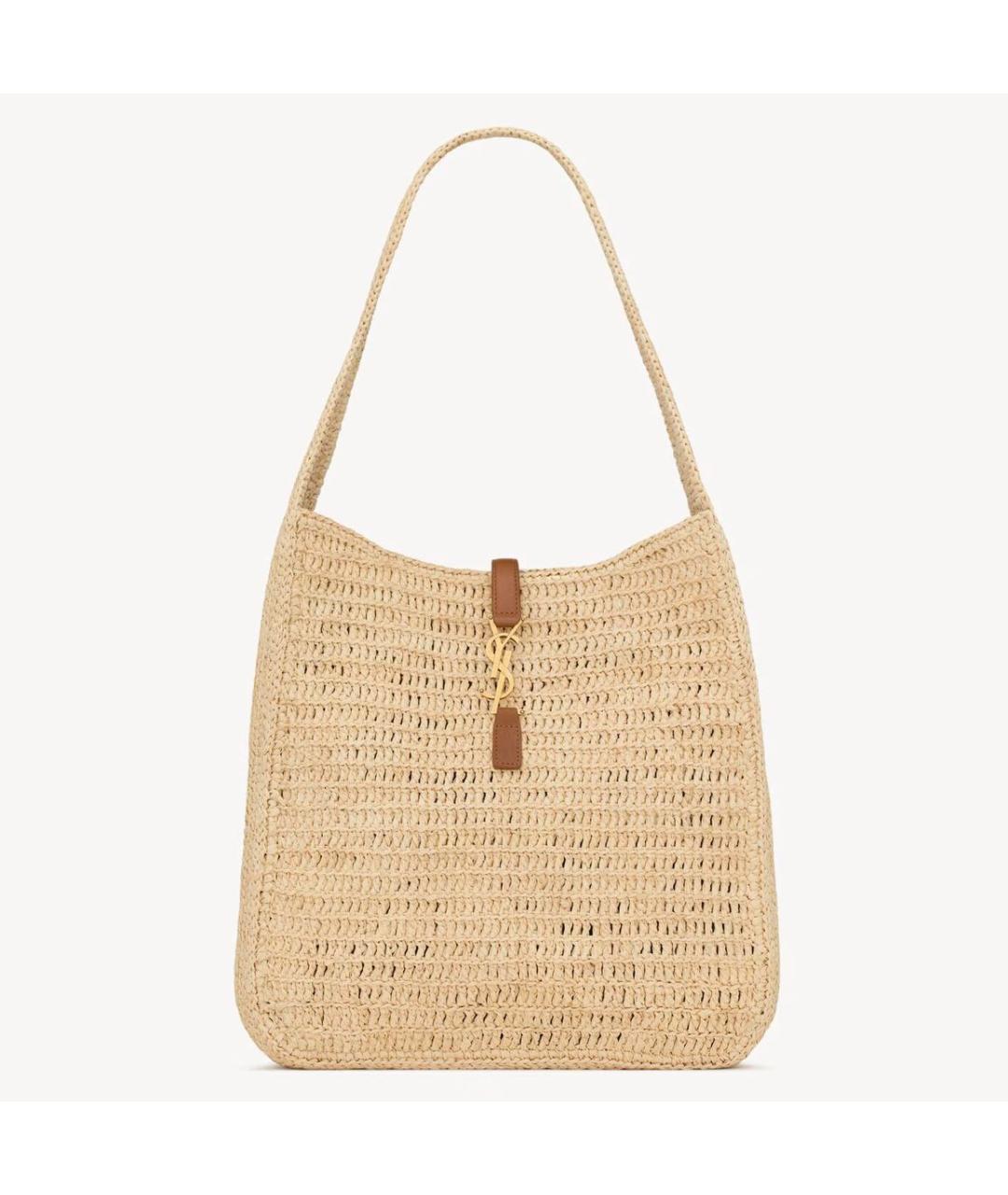 SAINT LAURENT Бежевая пляжная сумка, фото 5