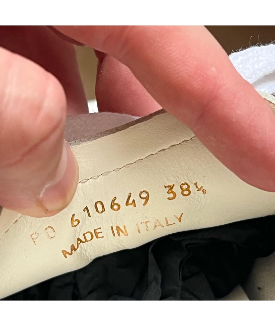 SAINT LAURENT Белые кожаные кеды, фото 5