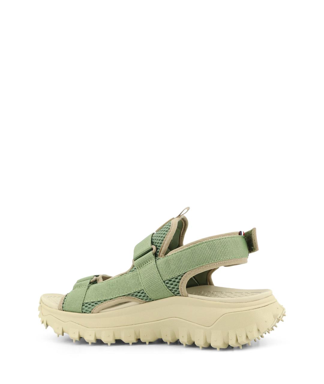 MONCLER Зеленые текстильные сандалии, фото 3