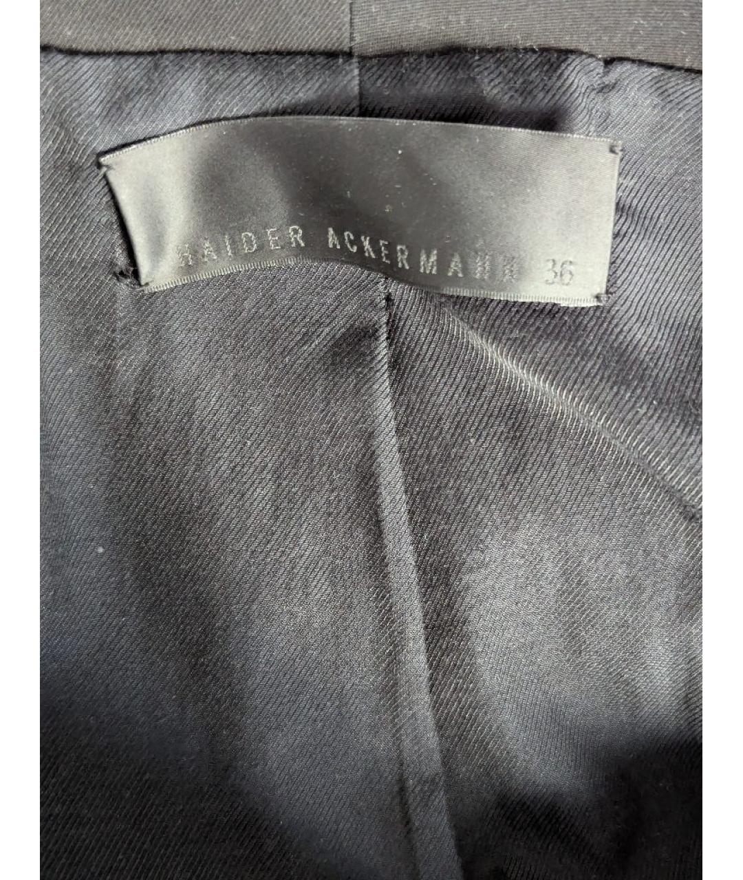 HAIDER ACKERMANN Черное пальто, фото 3