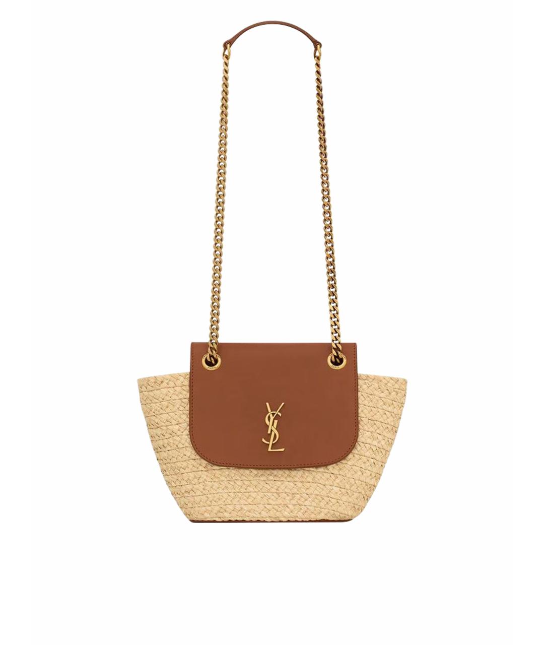 SAINT LAURENT Бежевая пляжная сумка, фото 1