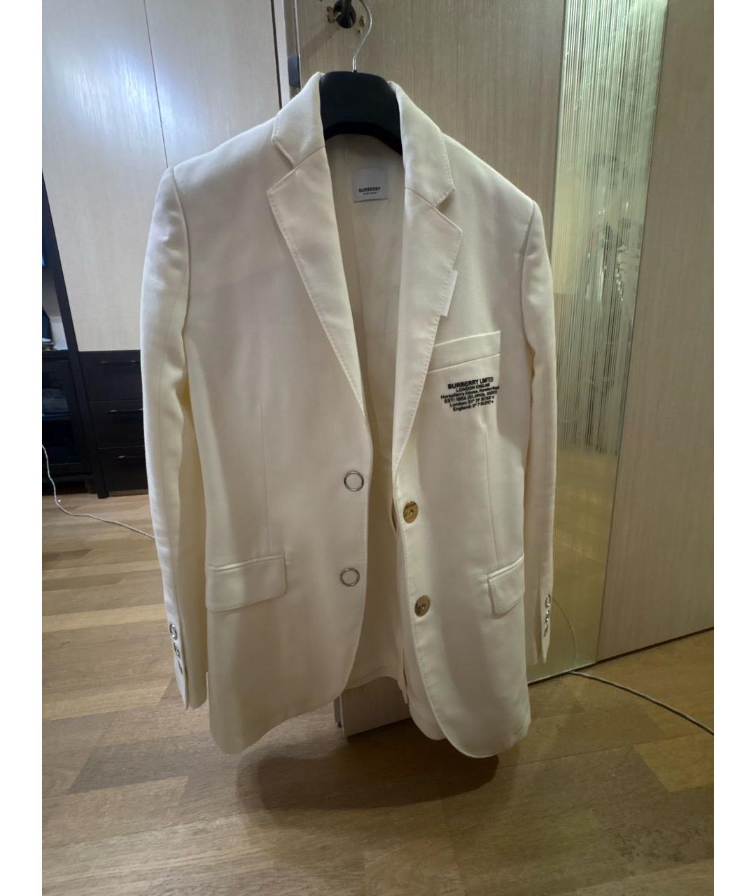 BURBERRY Белый жакет/пиджак, фото 8