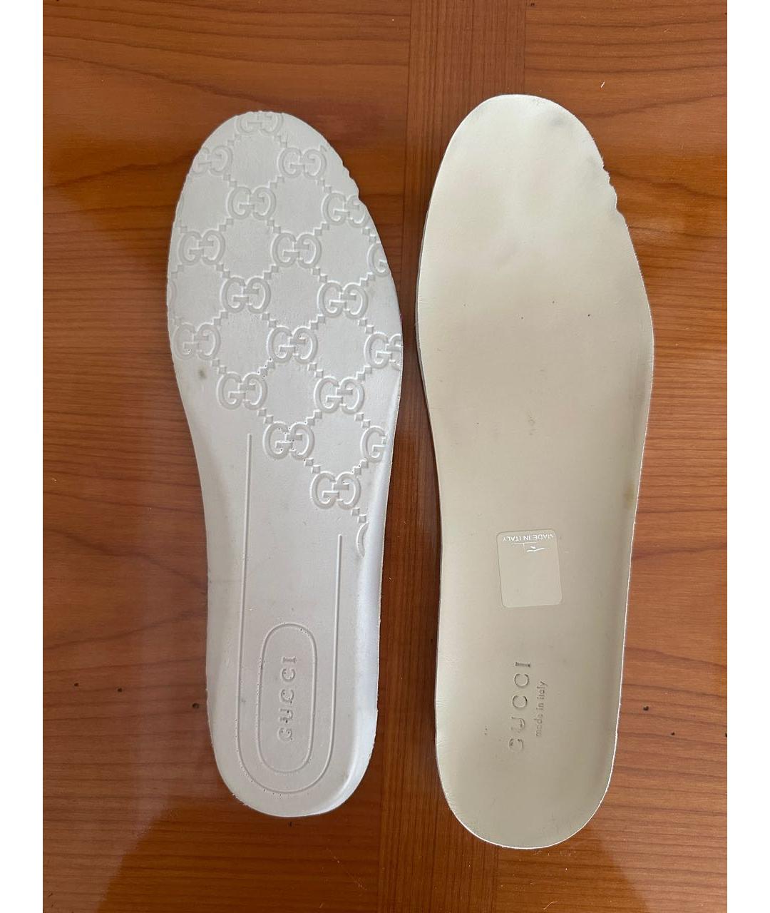 GUCCI Черные кожаные кеды, фото 6