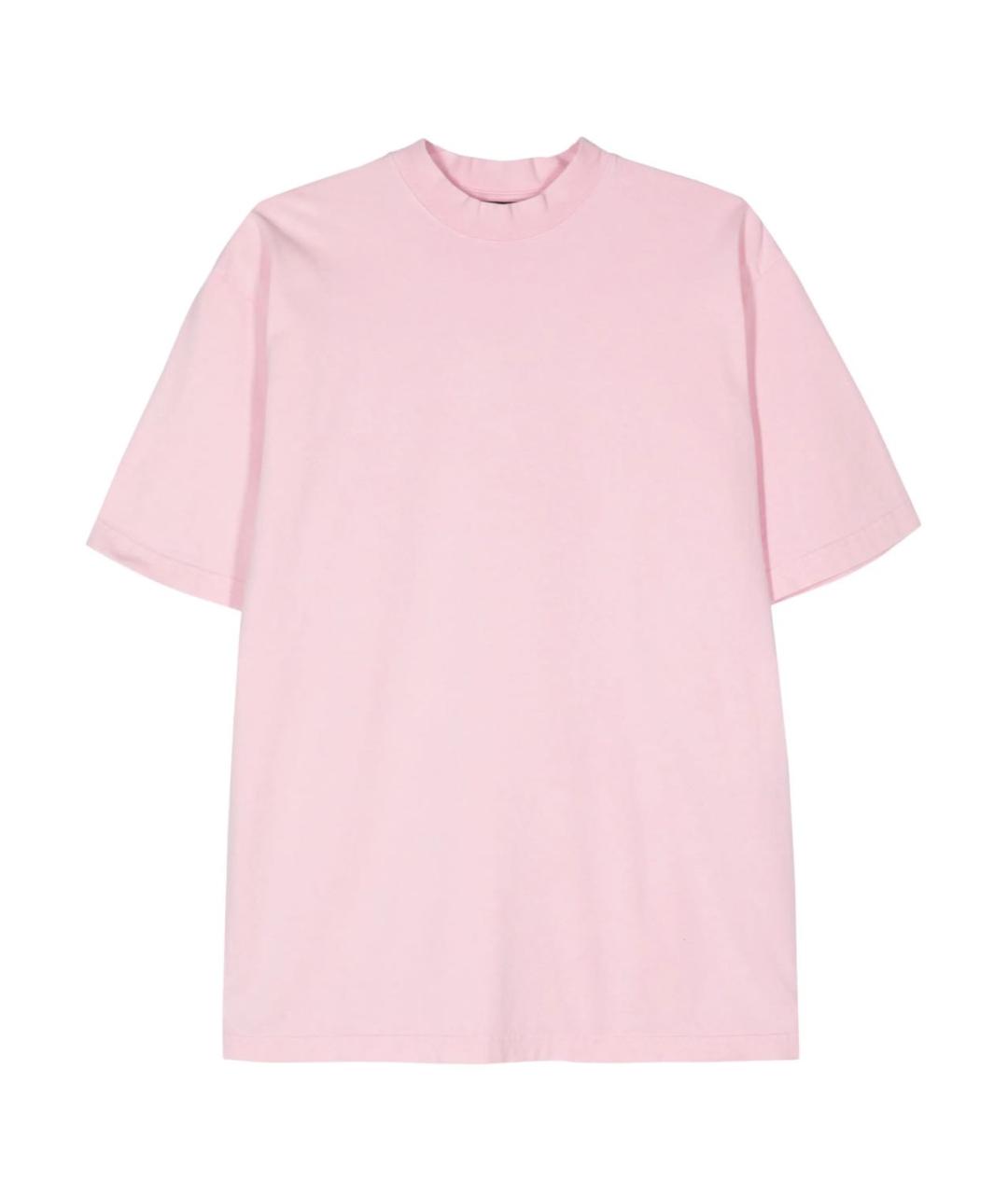 BALENCIAGA Розовая футболка, фото 5