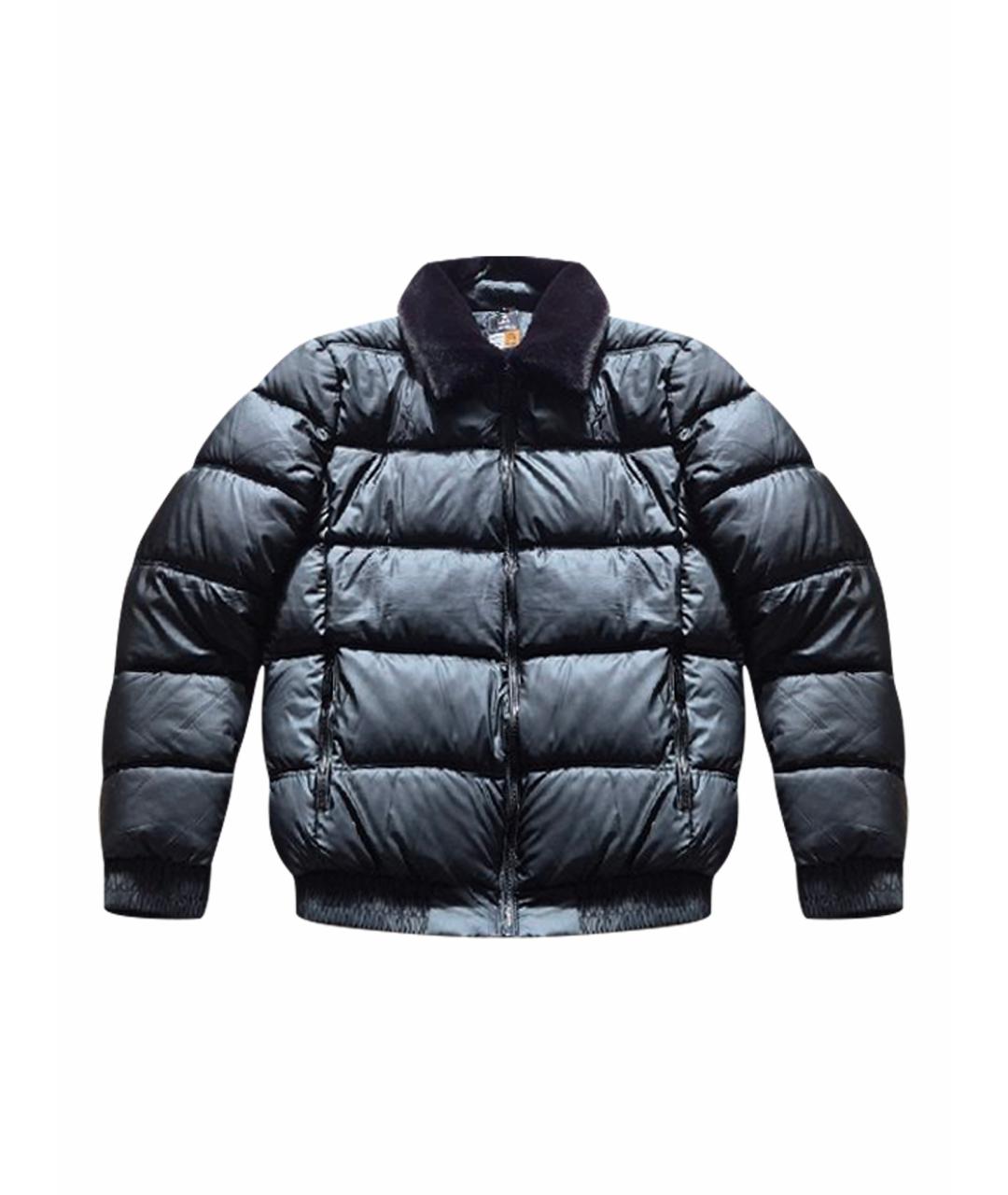 'S MAX MARA Черный хлопковый пуховик, фото 1