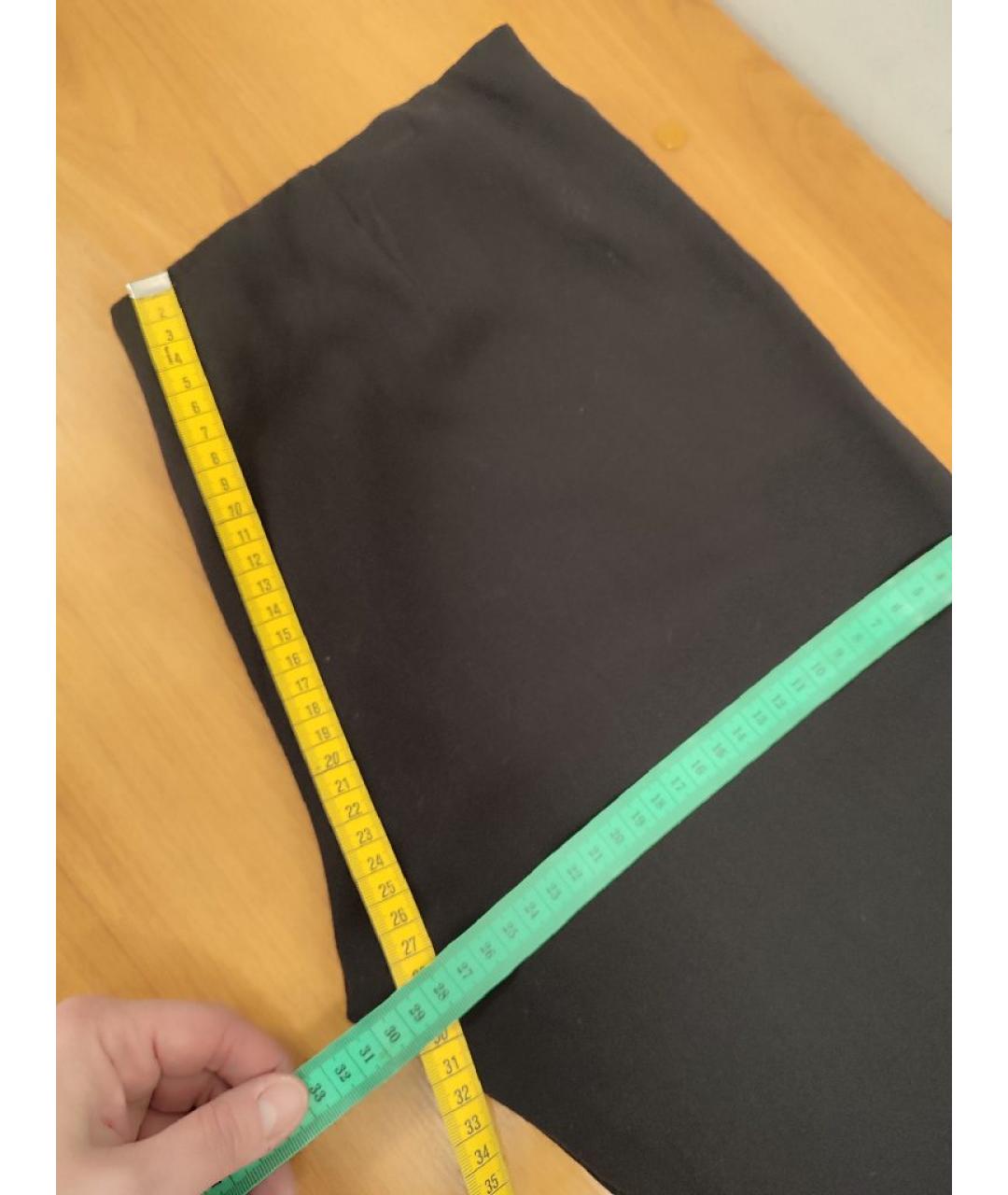 LOVE MOSCHINO Черные шерстяные брюки узкие, фото 6