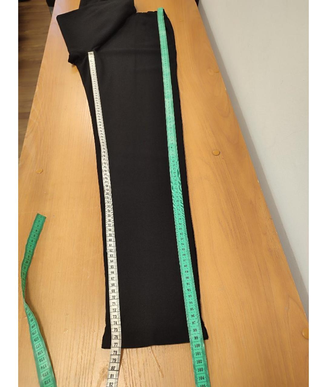 LOVE MOSCHINO Черные шерстяные брюки узкие, фото 8