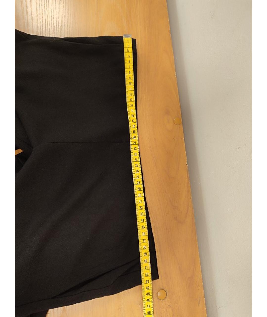 LOVE MOSCHINO Черные шерстяные брюки узкие, фото 5