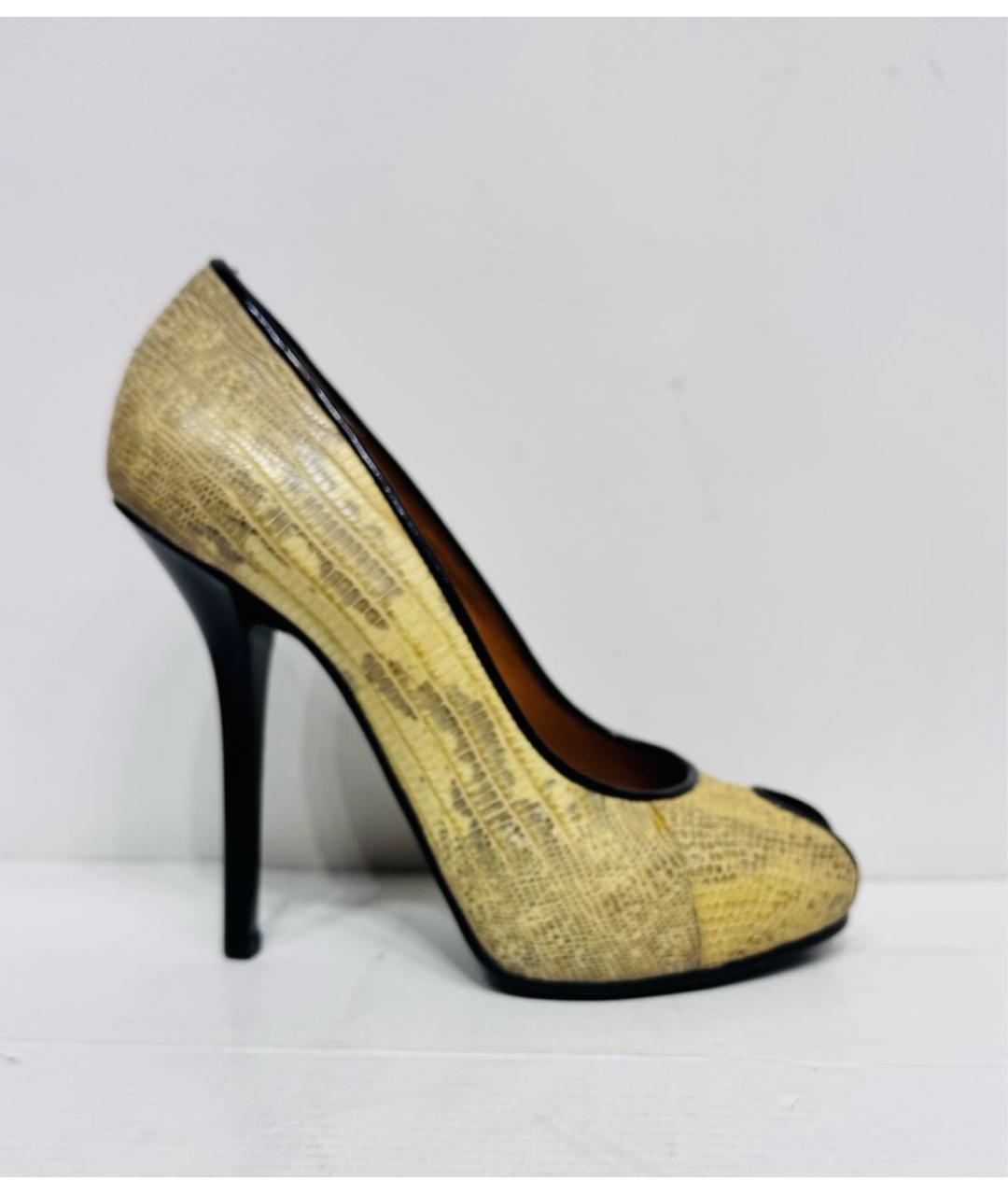 GIVENCHY Бежевые туфли из экзотической кожи, фото 9