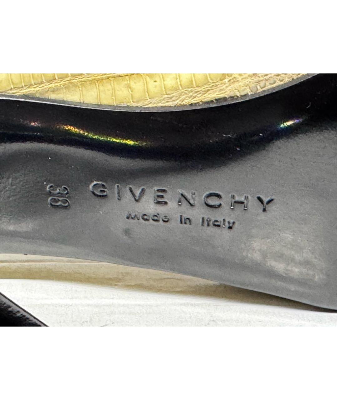 GIVENCHY Бежевые туфли из экзотической кожи, фото 6