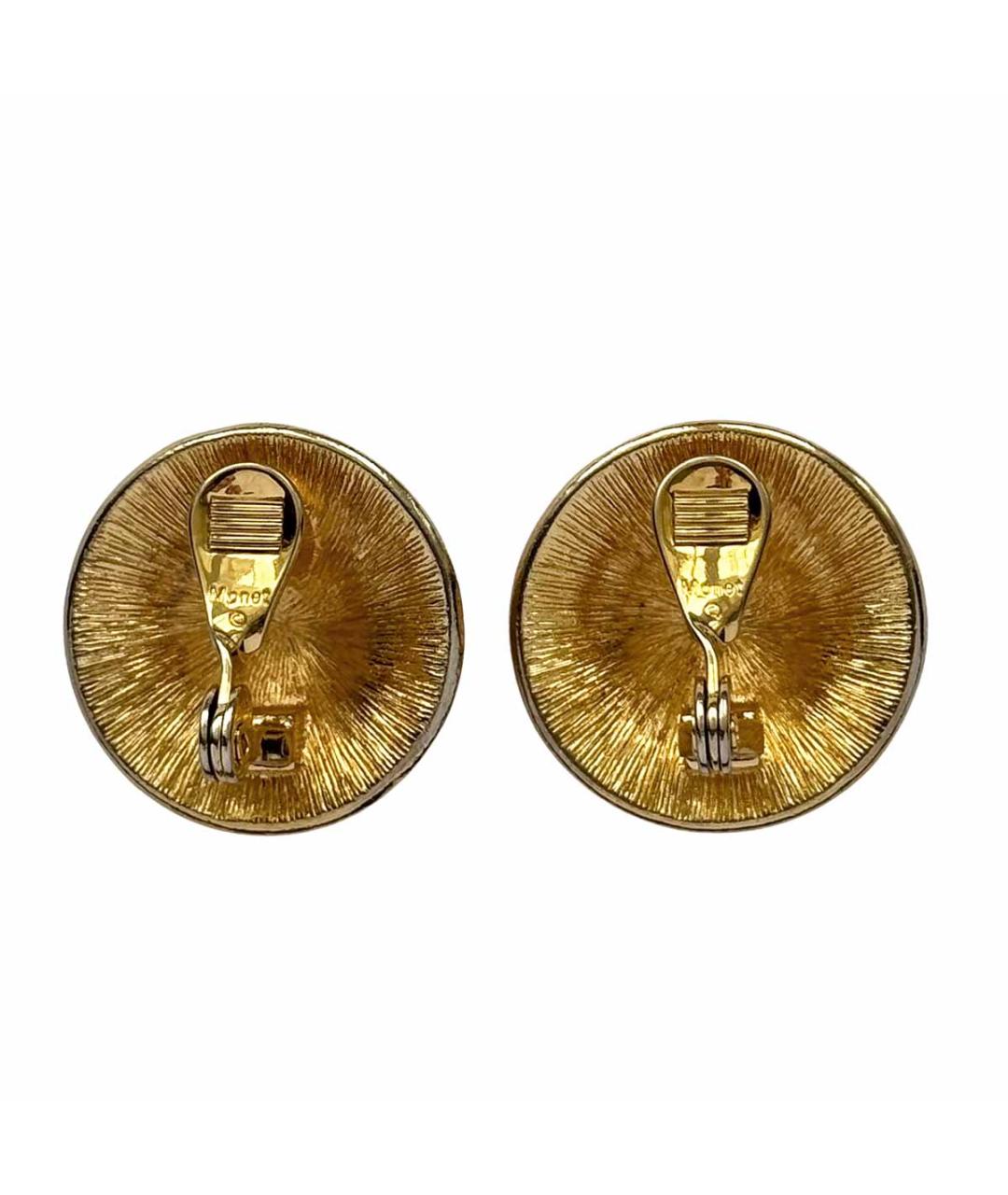 MONET Золотые позолоченные клипсы, фото 2