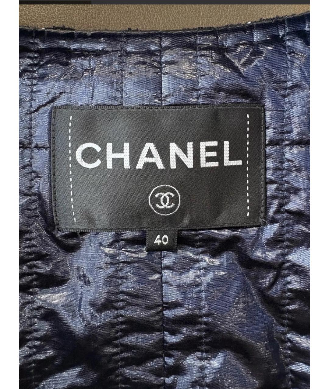 CHANEL Мульти твидовый жакет/пиджак, фото 4