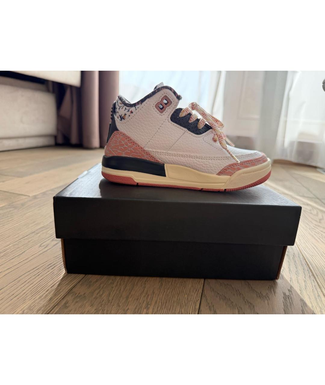 JORDAN Белые кожаные кеды, фото 6