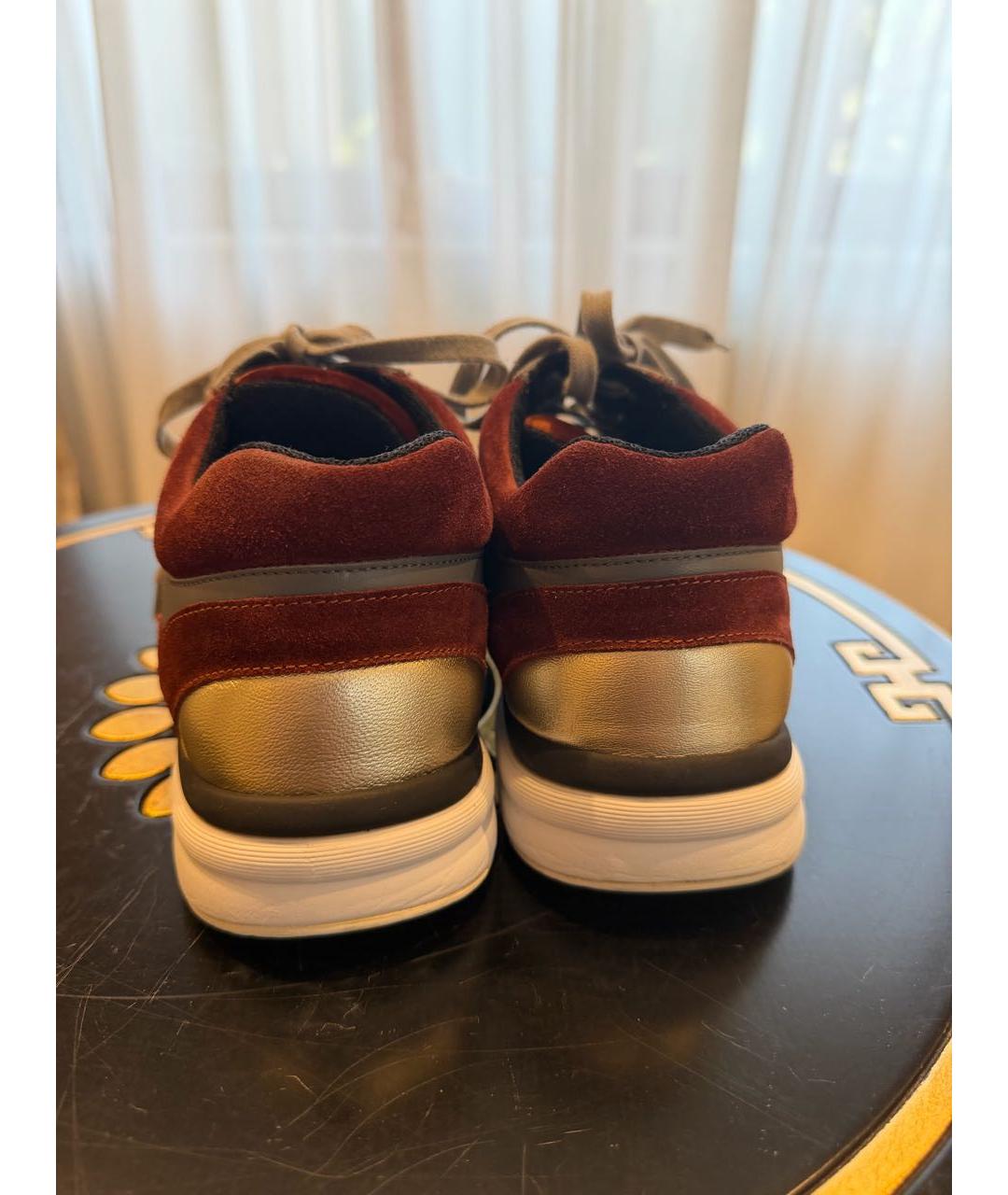 CHANEL Бордовые бархатные кроссовки, фото 6