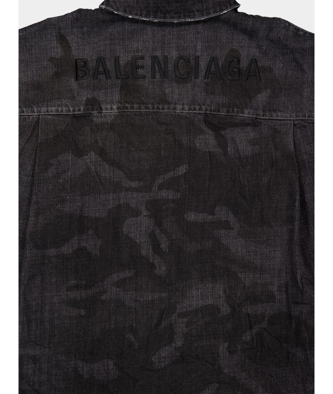 BALENCIAGA Черная хлопковая куртка, фото 4