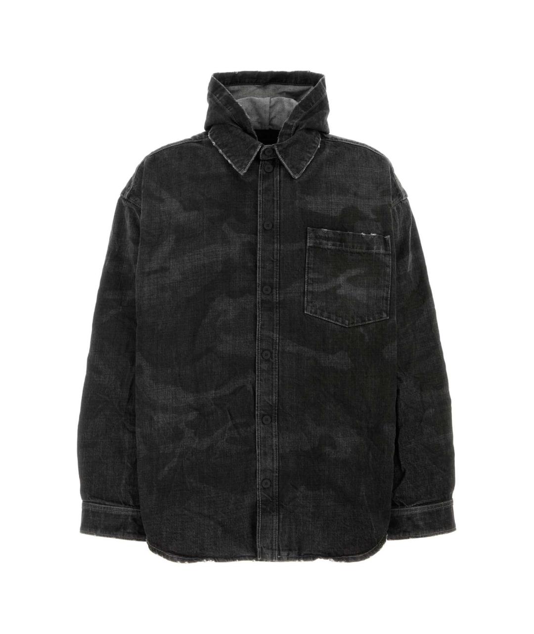 BALENCIAGA Черная хлопковая куртка, фото 1