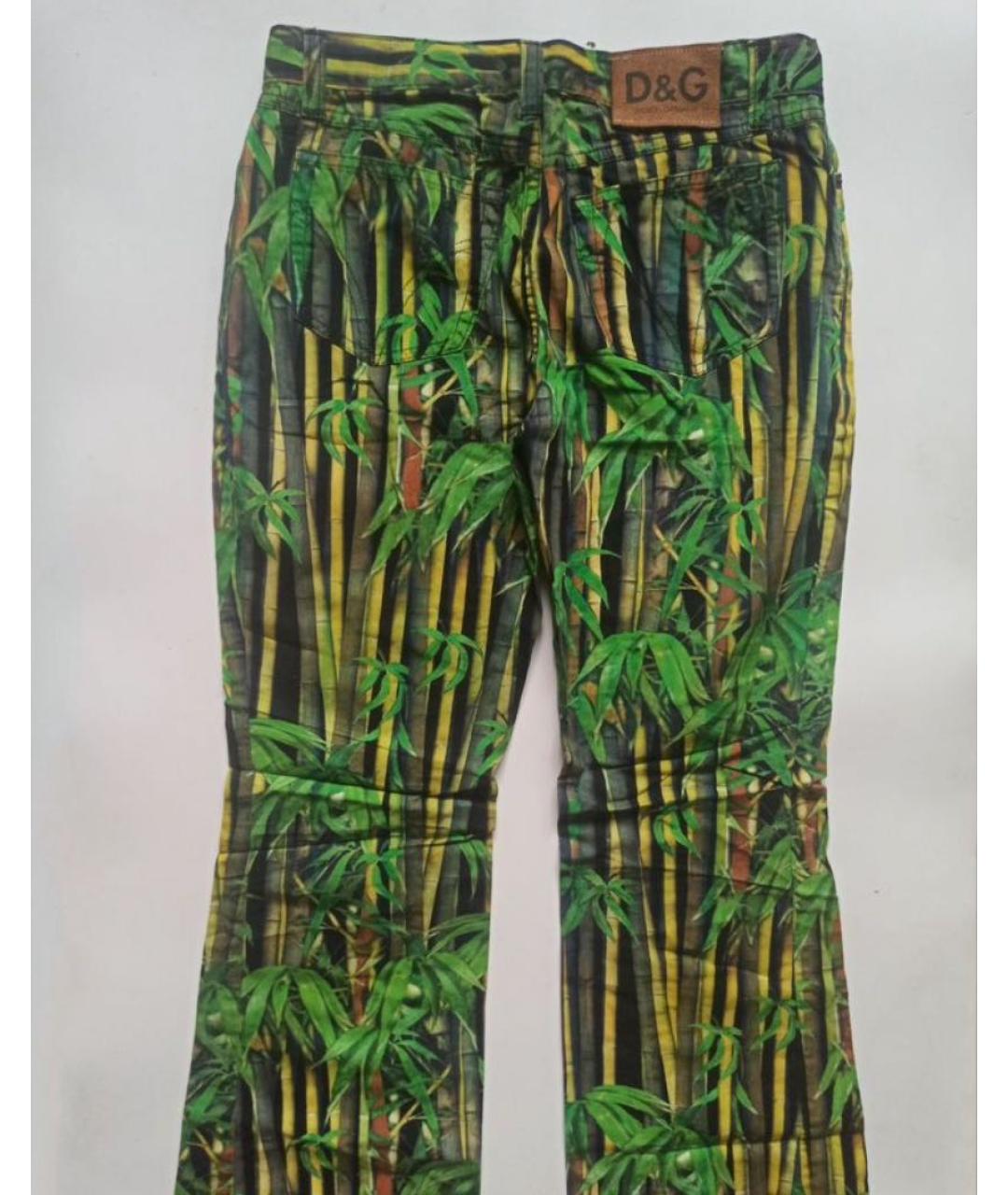 DOLCE&GABBANA Мульти хлопковые джинсы клеш, фото 4