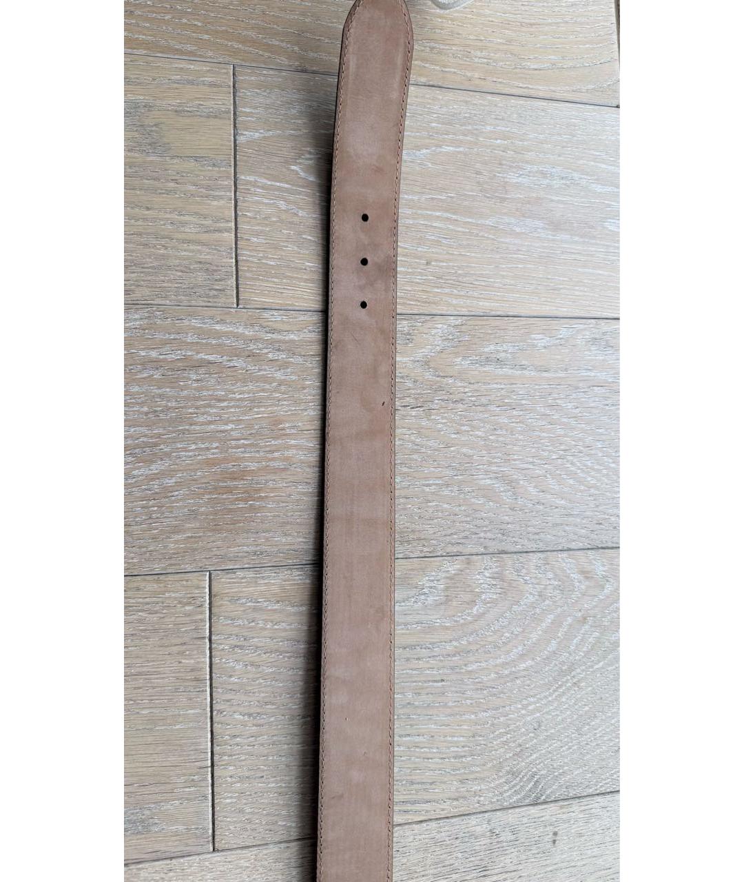 GUCCI Коричневый кожаный ремень, фото 4