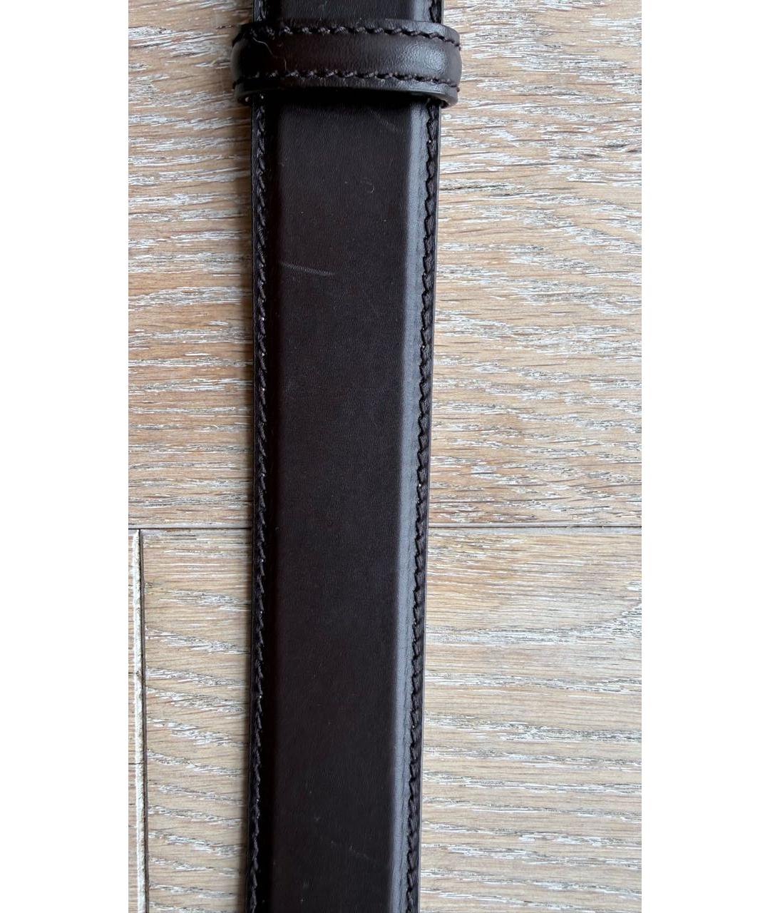 GUCCI Коричневый кожаный ремень, фото 7