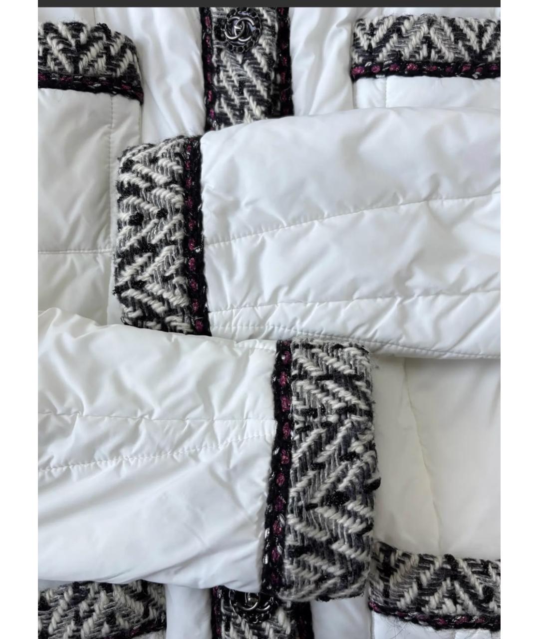 CHANEL Белый твидовый жакет/пиджак, фото 2