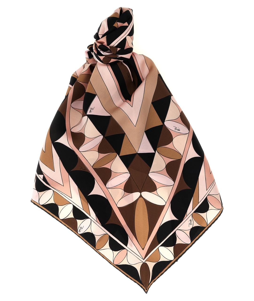 EMILIO PUCCI Мульти шелковый шарф, фото 1