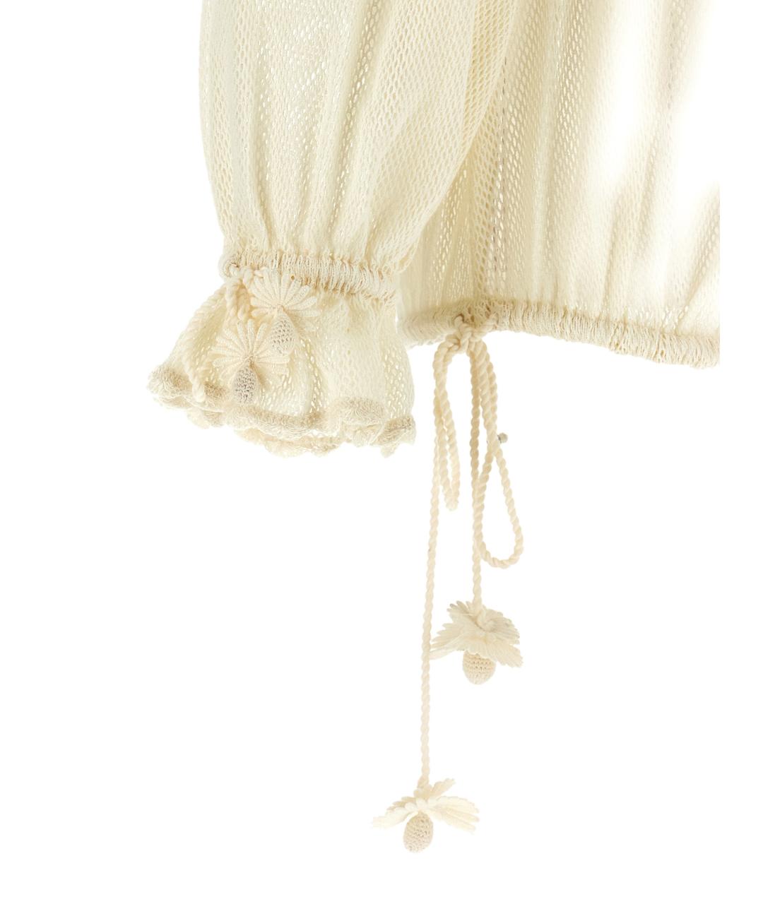 ISABEL MARANT Бежевая хлопковая блузы, фото 4