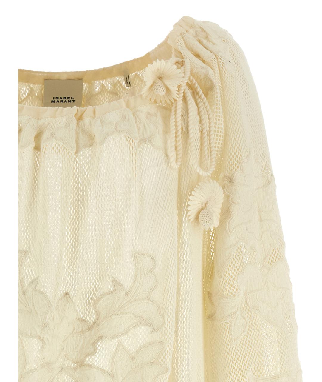 ISABEL MARANT Бежевая хлопковая блузы, фото 3