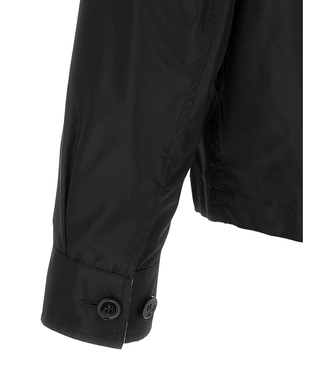 BURBERRY Черная полиамидовая куртка, фото 5