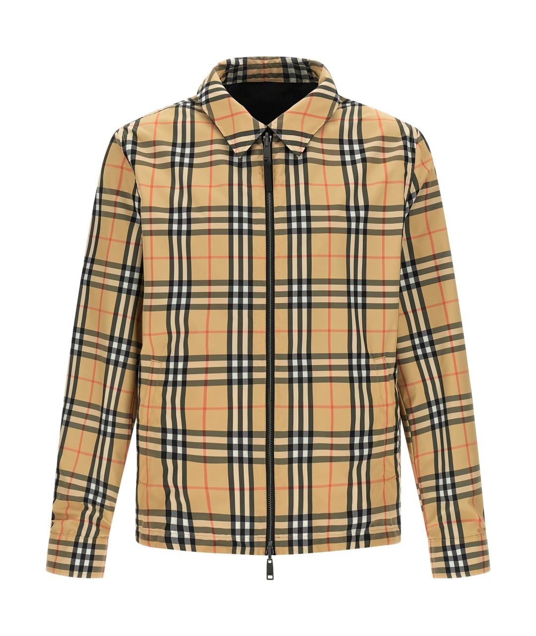 BURBERRY Черная полиамидовая куртка, фото 2