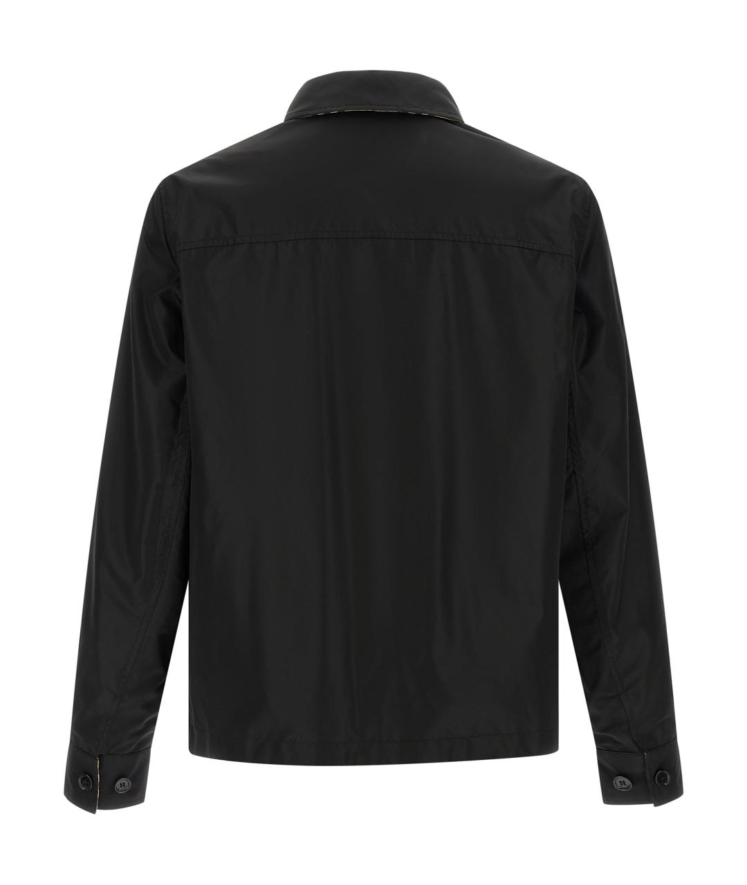 BURBERRY Черная полиамидовая куртка, фото 3