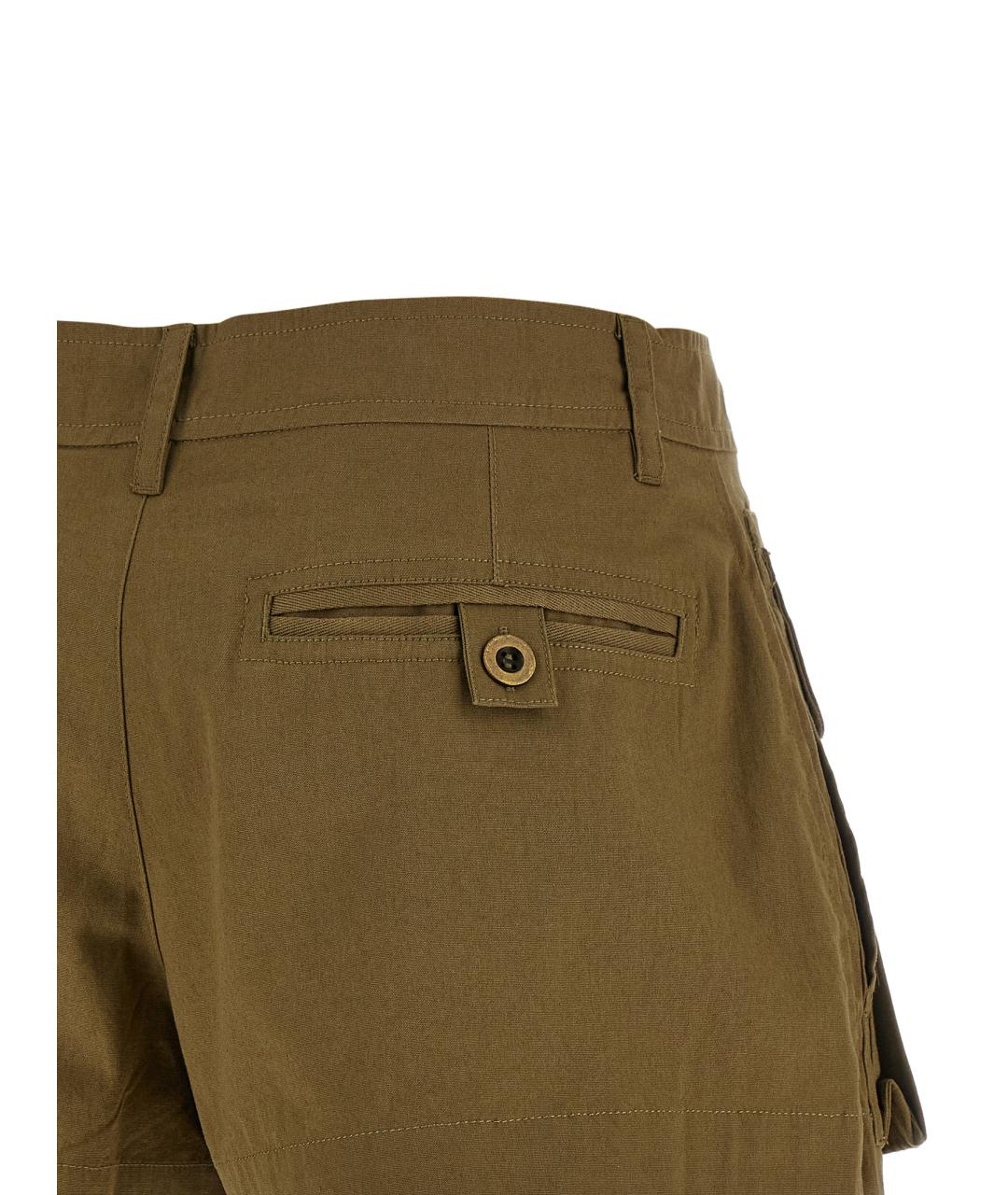 ISABEL MARANT Зеленые хлопковые шорты, фото 4