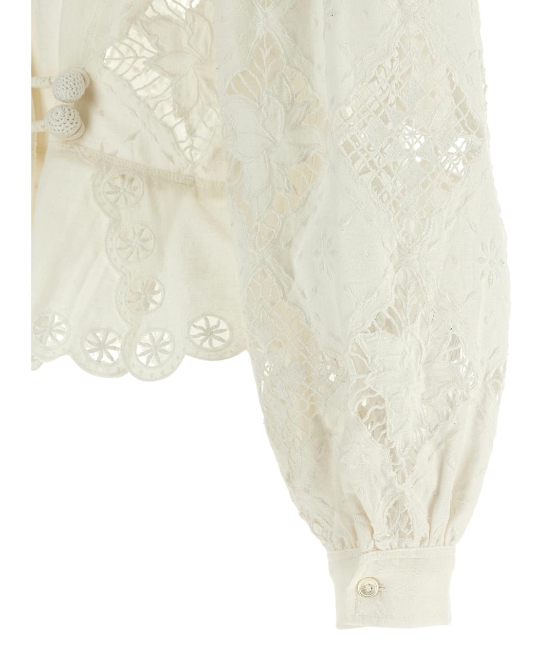 ISABEL MARANT Белый хлопковый жакет/пиджак, фото 4