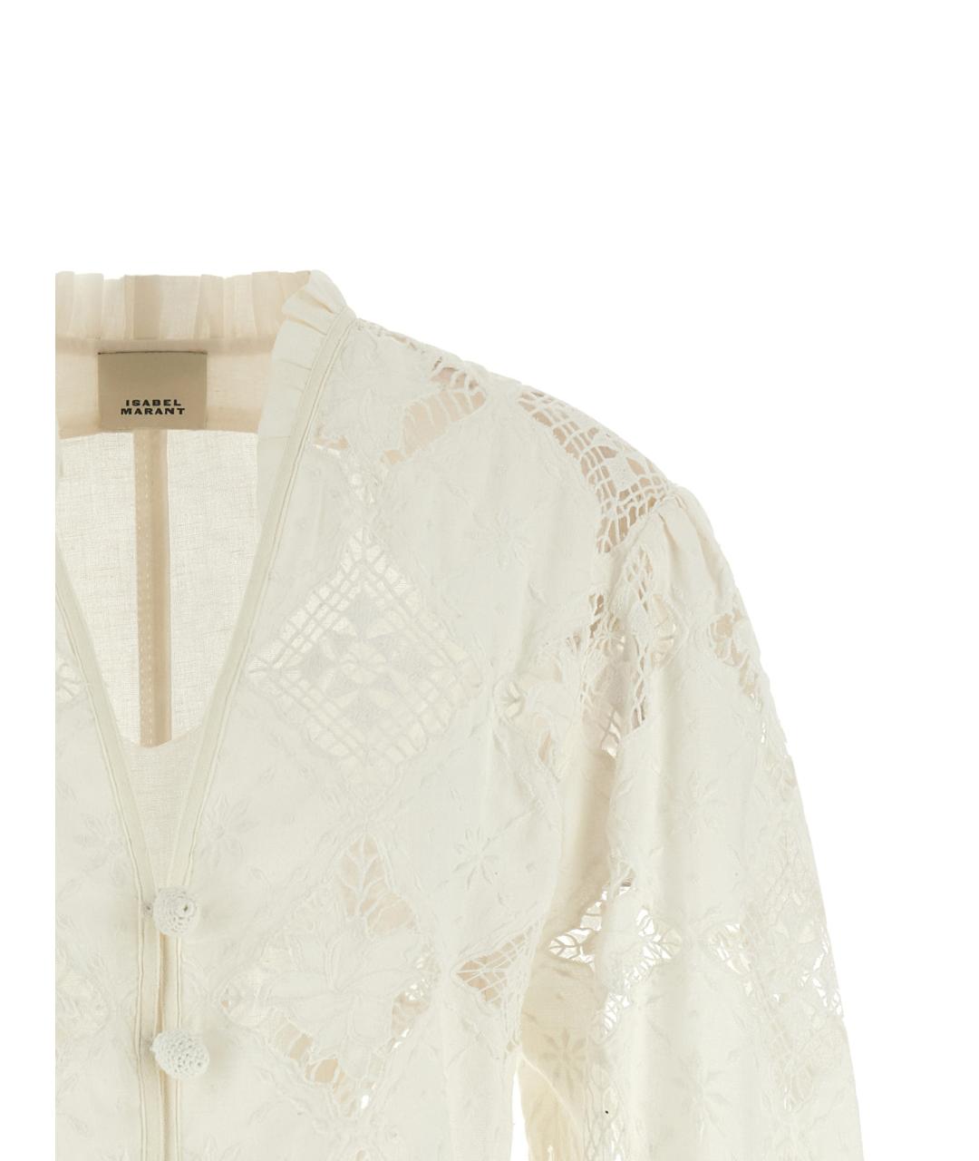 ISABEL MARANT Белый хлопковый жакет/пиджак, фото 3