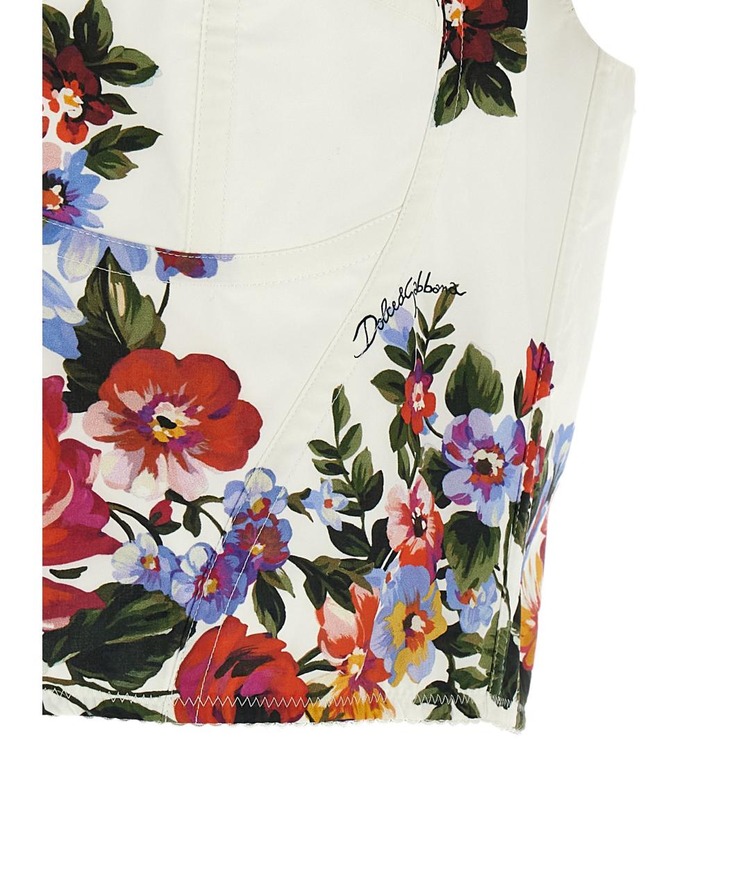 DOLCE&GABBANA Мульти хлопковая майка, фото 4