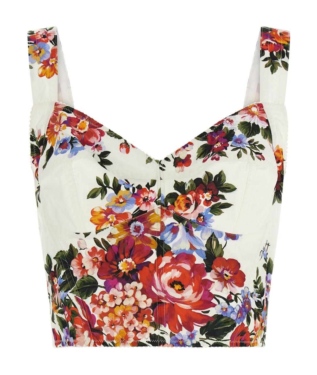 DOLCE&GABBANA Мульти хлопковая майка, фото 1