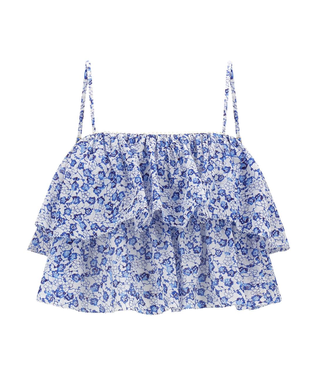 ISABEL MARANT ETOILE Синяя хлопковая майка, фото 1