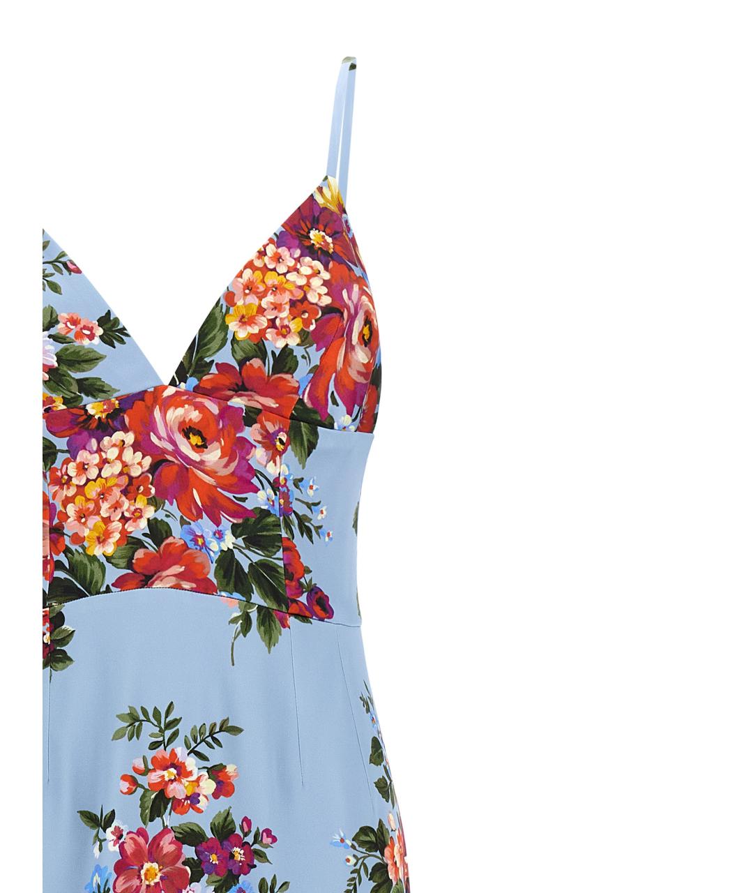 DOLCE&GABBANA Голубое вискозное платье, фото 3