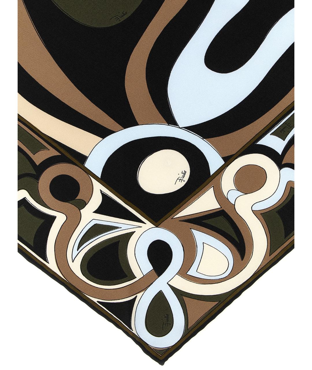 EMILIO PUCCI Мульти шелковый шарф, фото 3