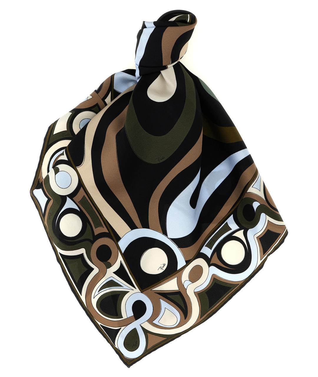 EMILIO PUCCI Мульти шелковый шарф, фото 1