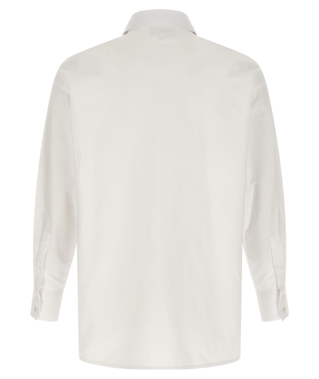 MAISON KITSUNE Белая хлопковая рубашка, фото 2