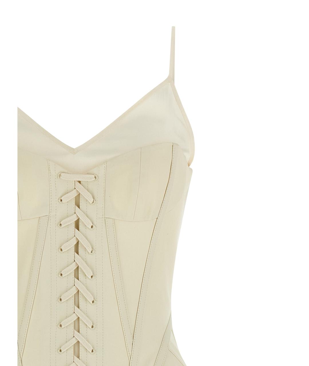 ALEXANDER MCQUEEN Мульти шелковое повседневное платье, фото 3