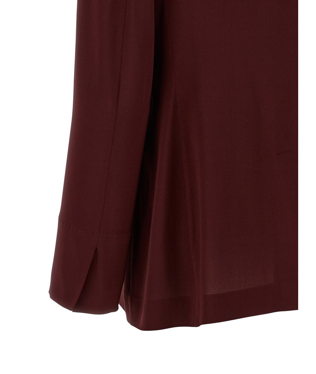 ALBERTO BIANI Бордовый вискозный жакет/пиджак, фото 4