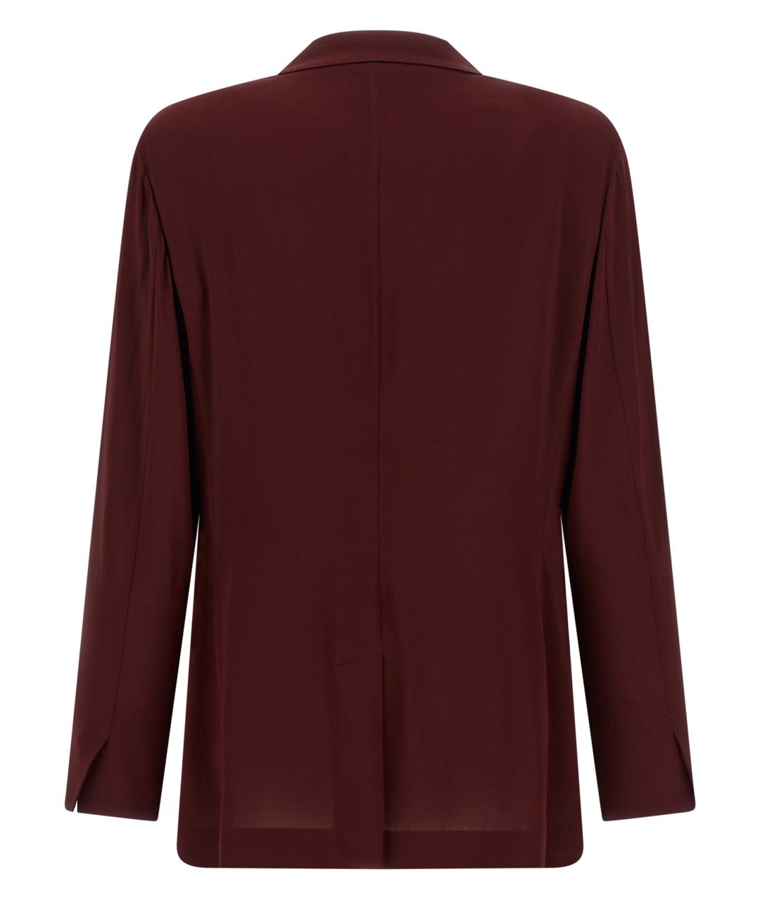 ALBERTO BIANI Бордовый вискозный жакет/пиджак, фото 2