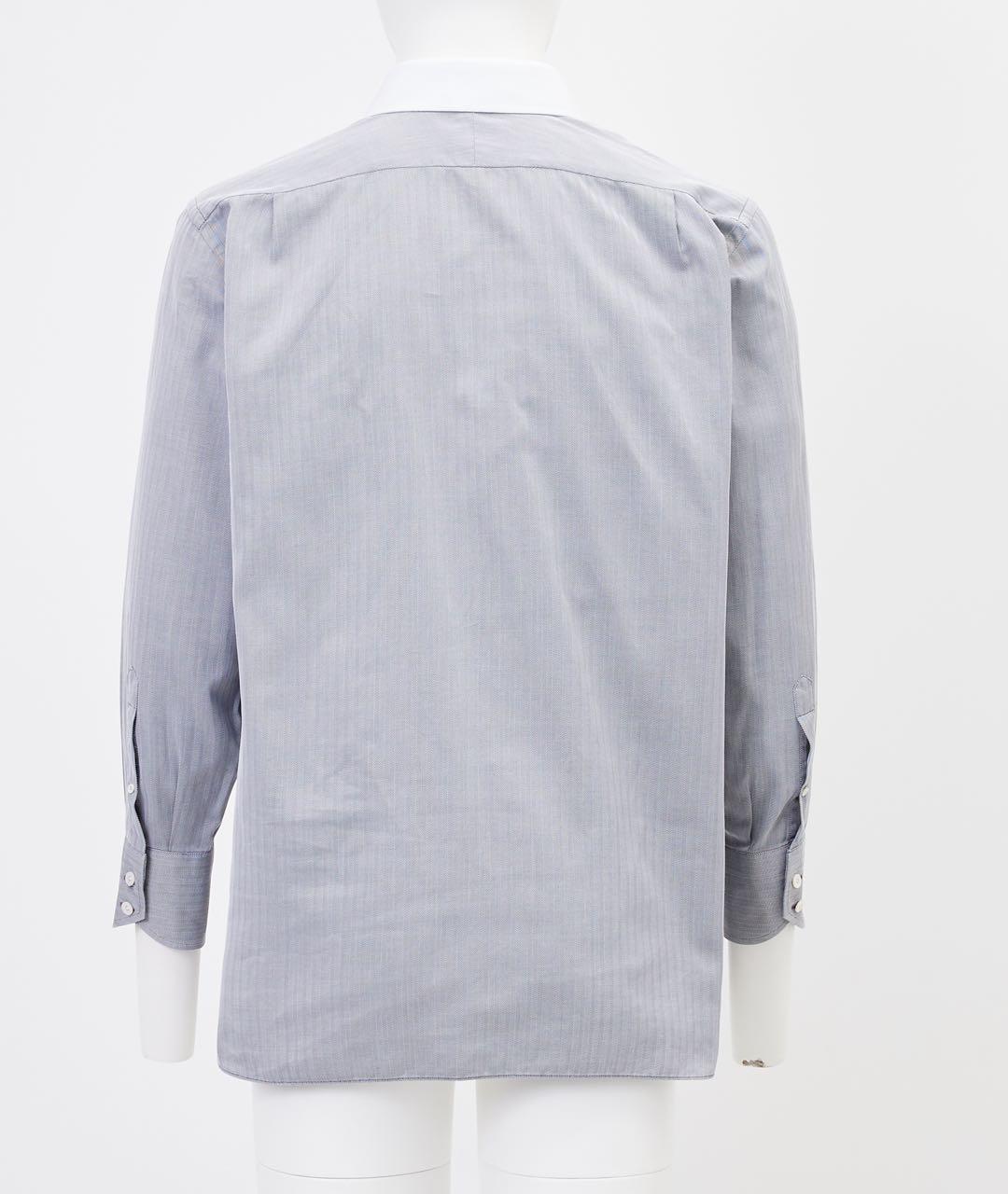 TOM FORD Серая хлопковая классическая рубашка, фото 2