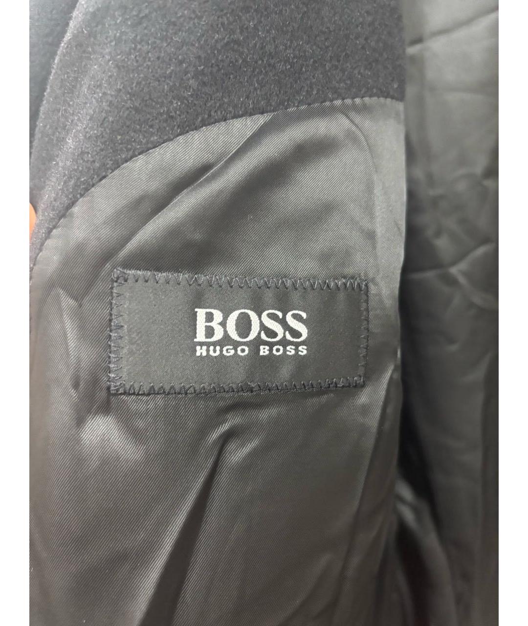 HUGO BOSS Черное кашемировое пальто, фото 2